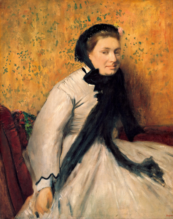  埃德加·德加 Edgar Degas—— 穿灰色衣服的女子肖像